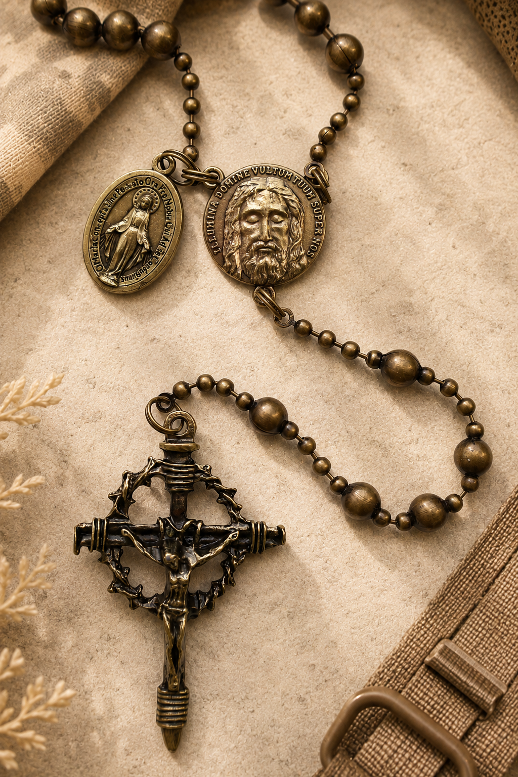 Combat Rosary - Soldiers Edition bronze