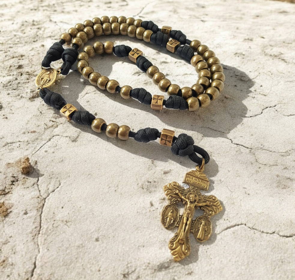 Soldier of Christ Paracord Rosary