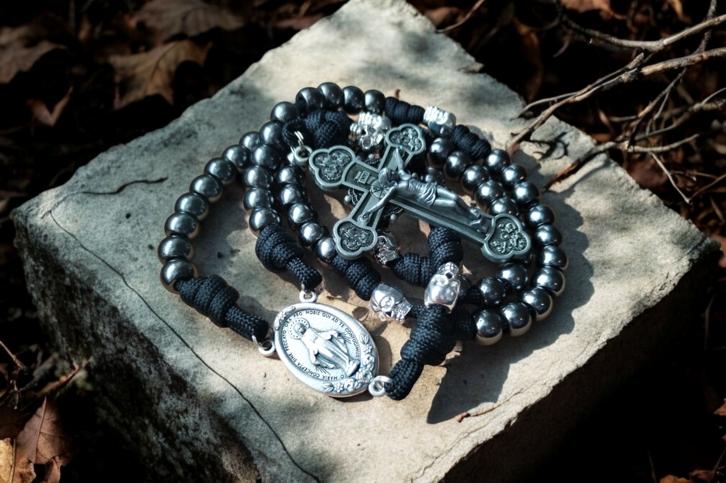 Memento Mori Paracord-Rosenkranz