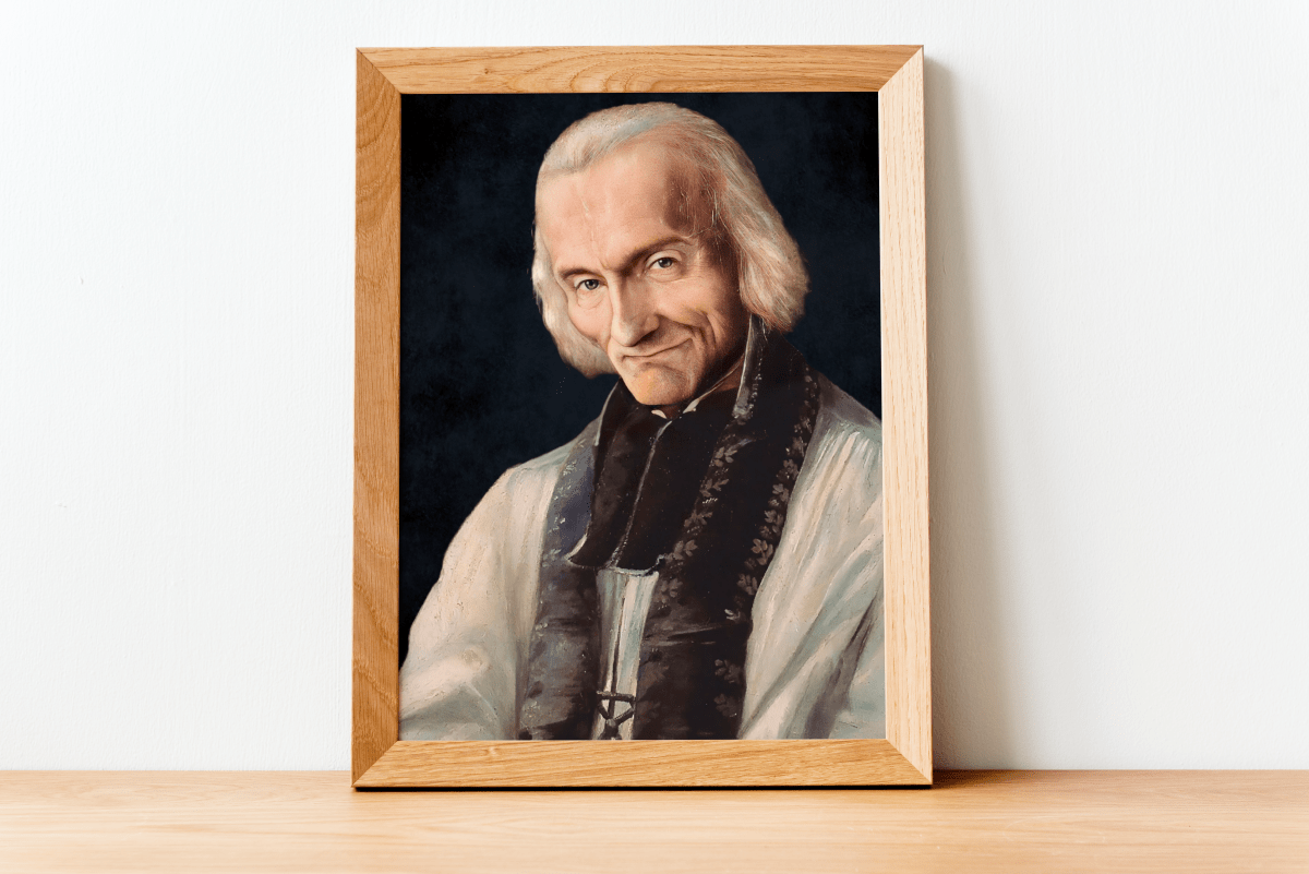 Pfarrer von Ars Wandbild - MarcellusOnlineShop