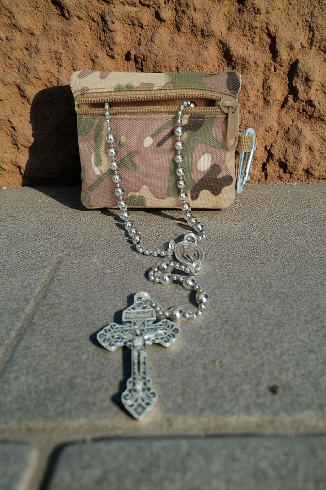 Robuste Rosenkranztasche Camouflage
