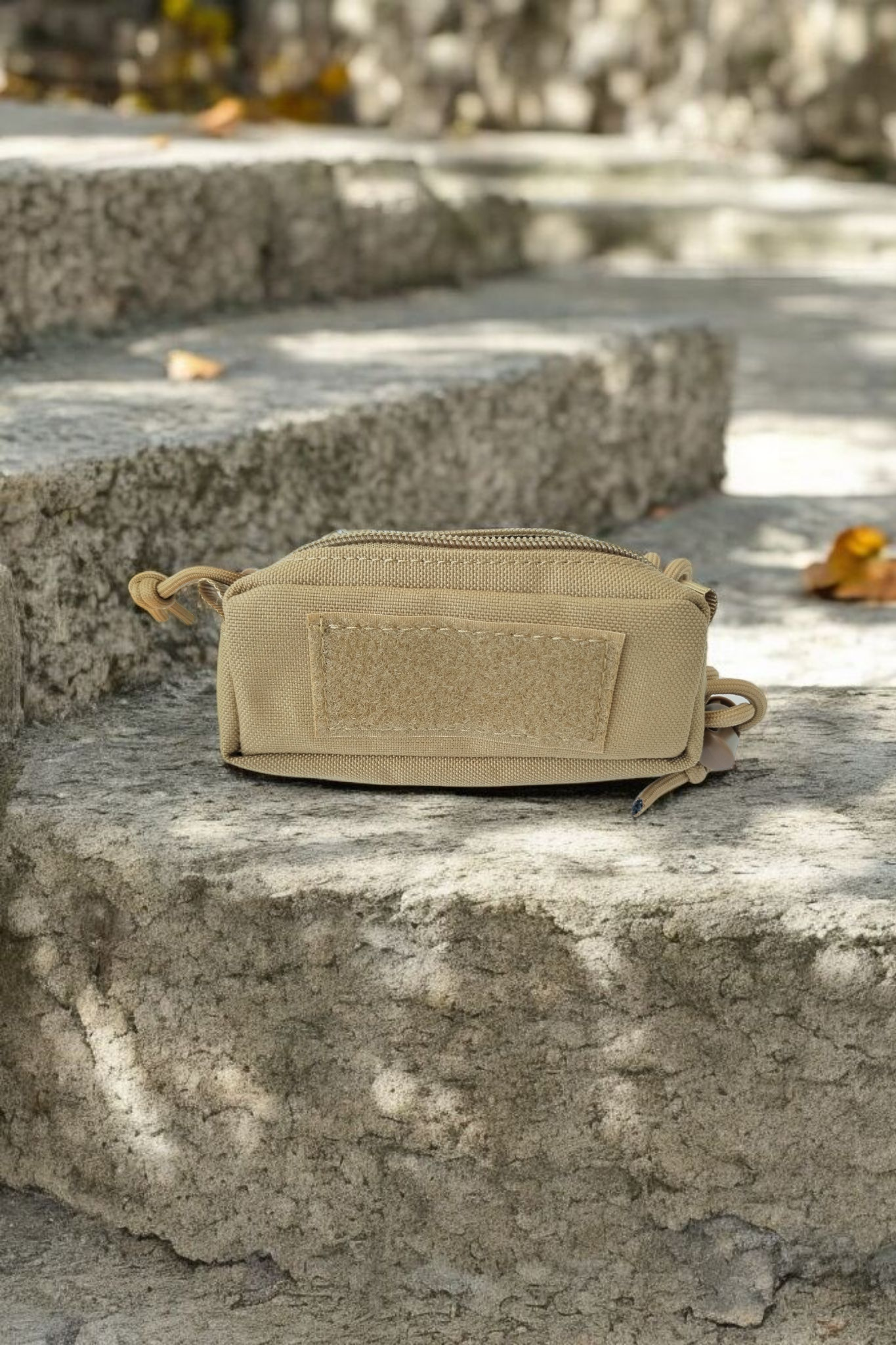 Tasche für Paracord-Rosenkranz sand