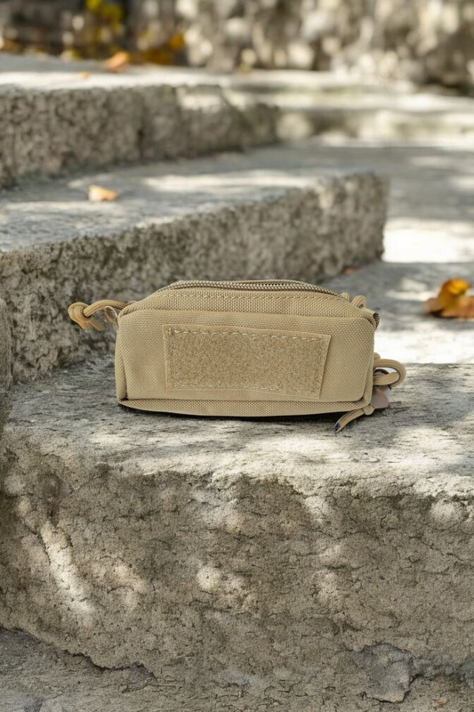 Tasche für Paracord-Rosenkranz Sand