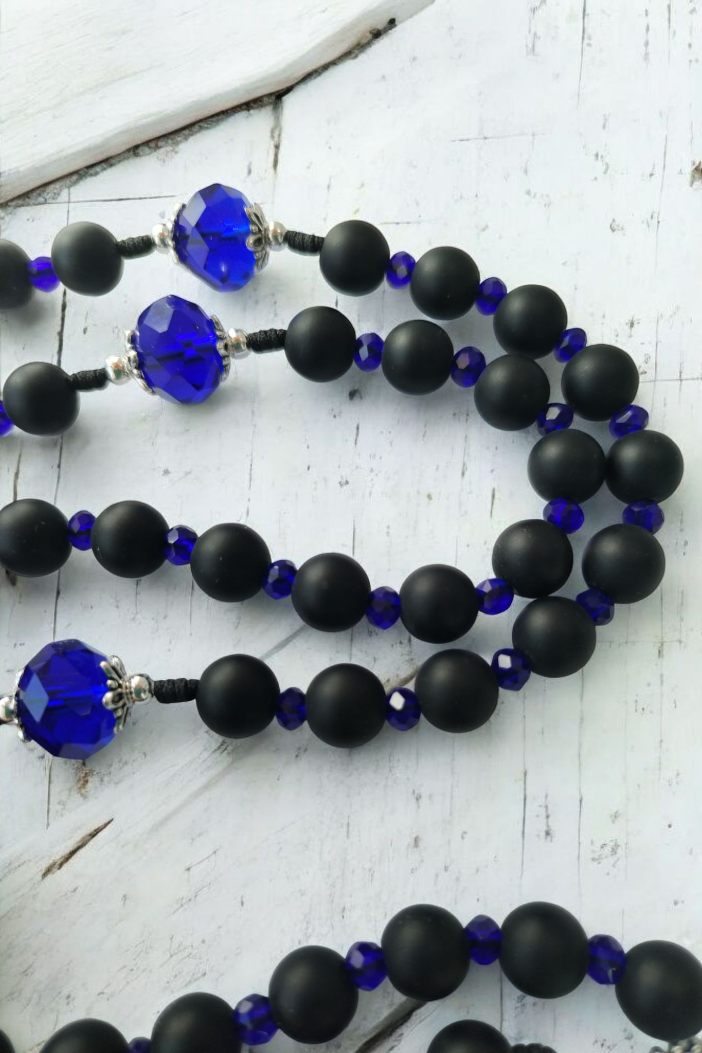 Regina caeli rosary - sapphire blue