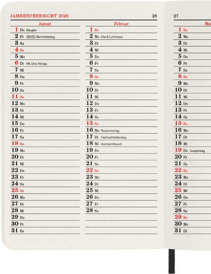 Taschenkalender 2026