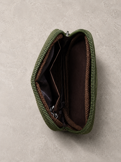 Robuste Rosenkranztasche Olivgrün