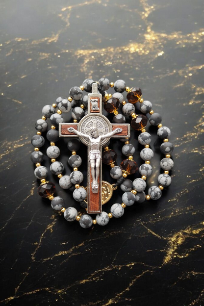 St. Benediktus Bernstein Rosenkranz