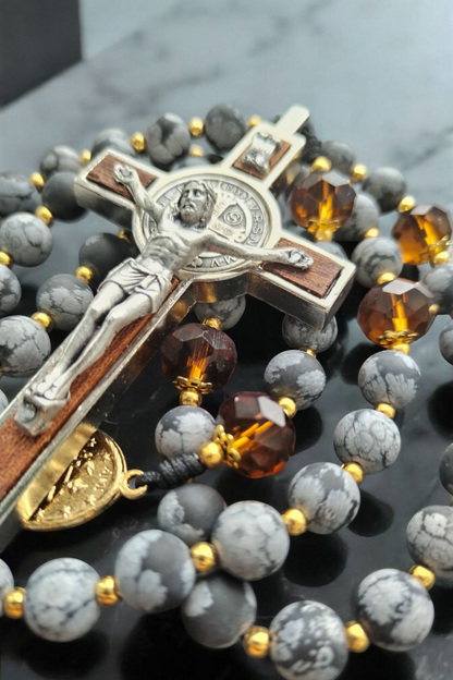 St. Benediktus Bernstein Rosenkranz