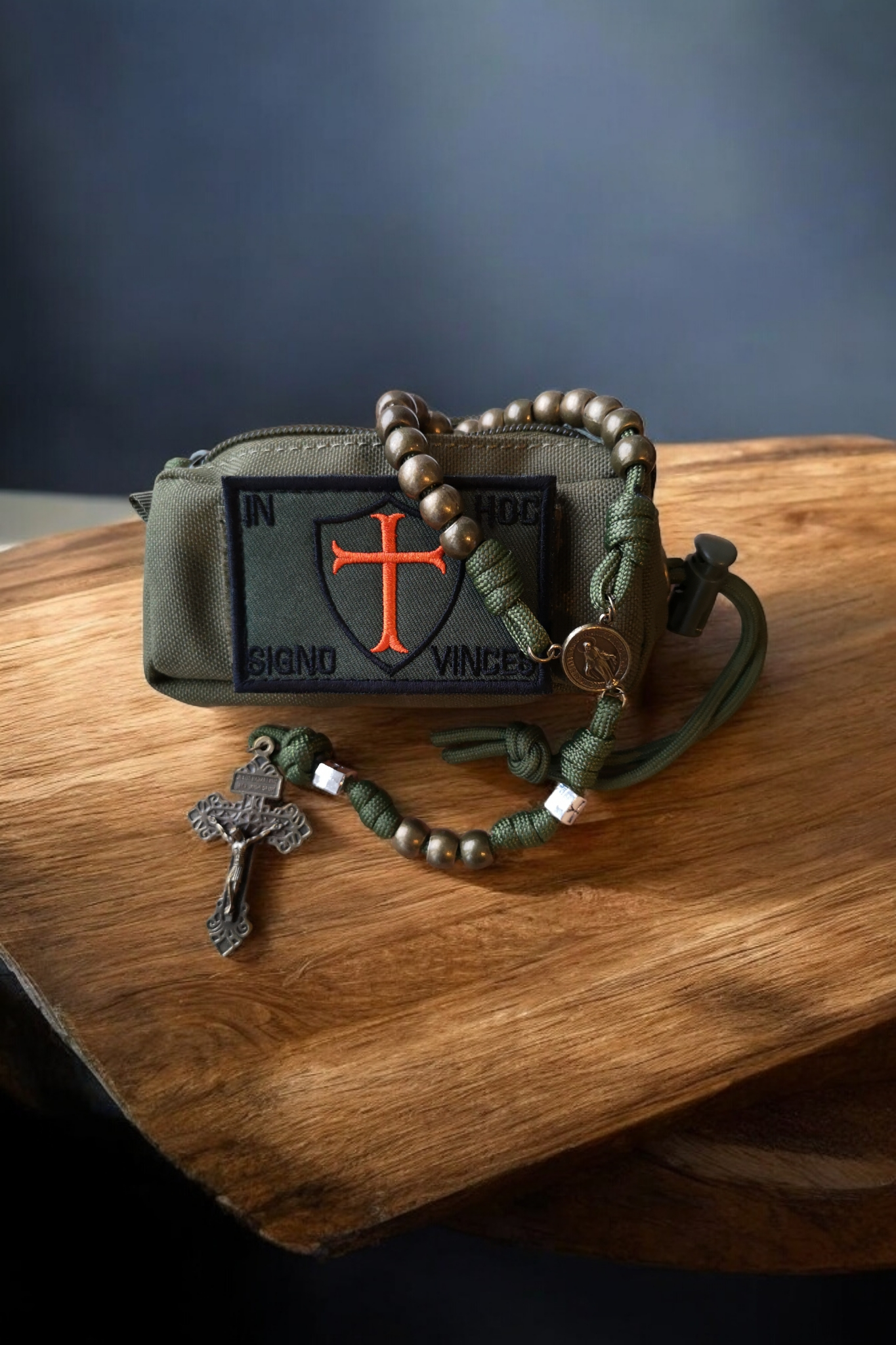 Tasche für Paracord-Rosenkranz 