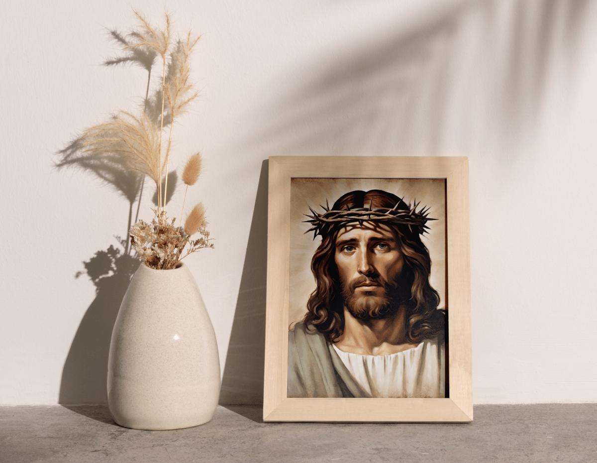 Christus mit Dornenkrone Wandbild - MarcellusOnlineShop