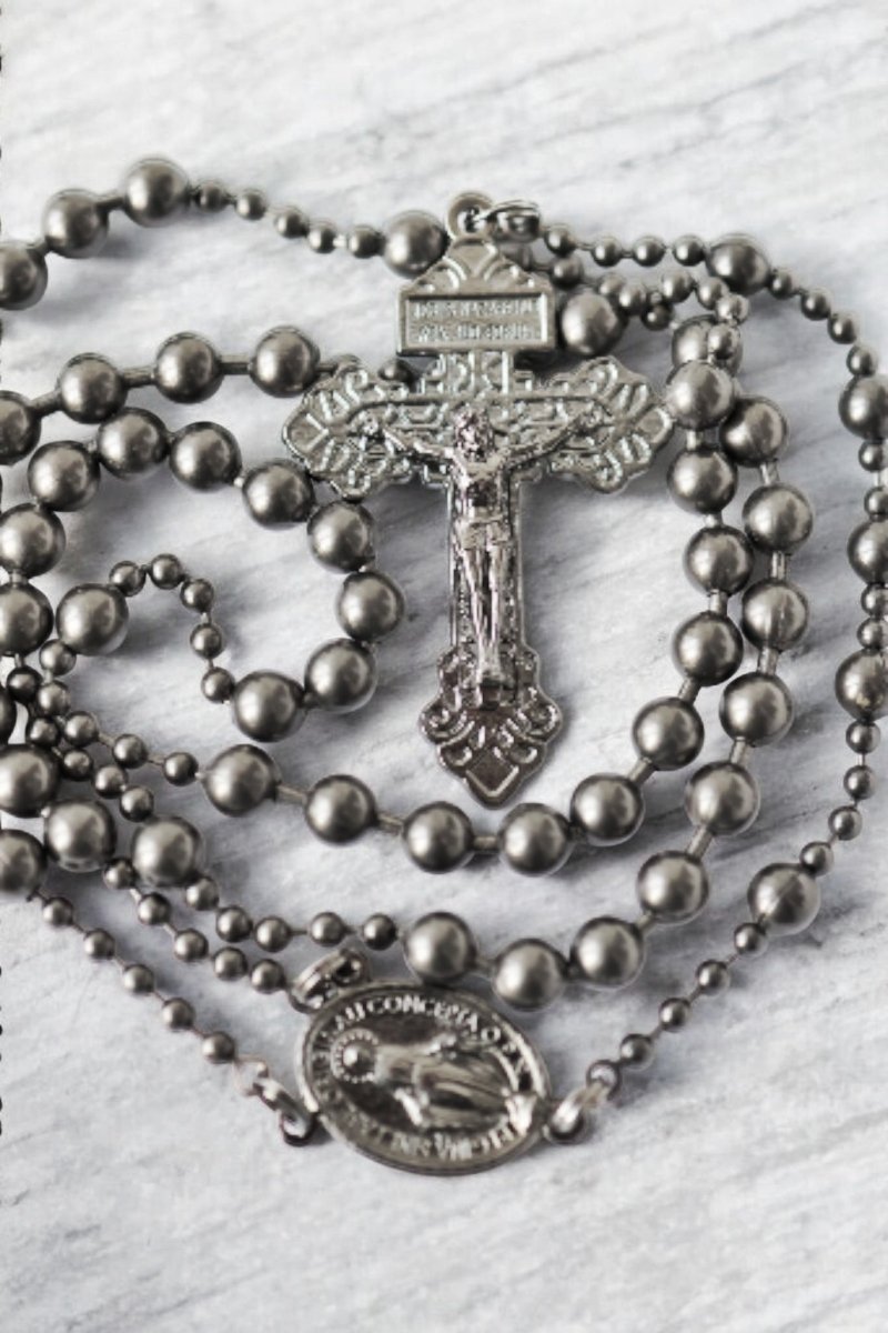 Combat Rosary - Soldiers Edition gun metal - MarcellusOnlineShop