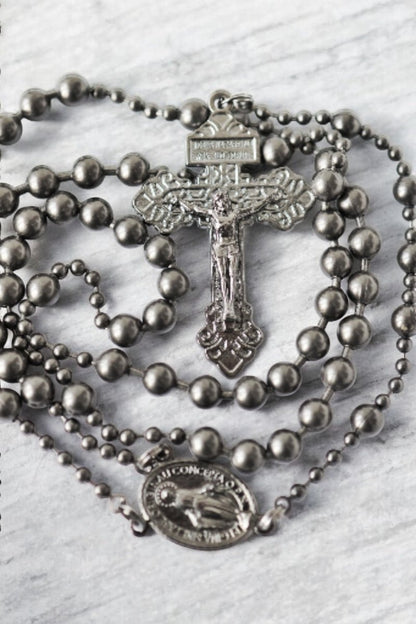 Combat Rosary - Soldiers Edition gun metal - MarcellusOnlineShop