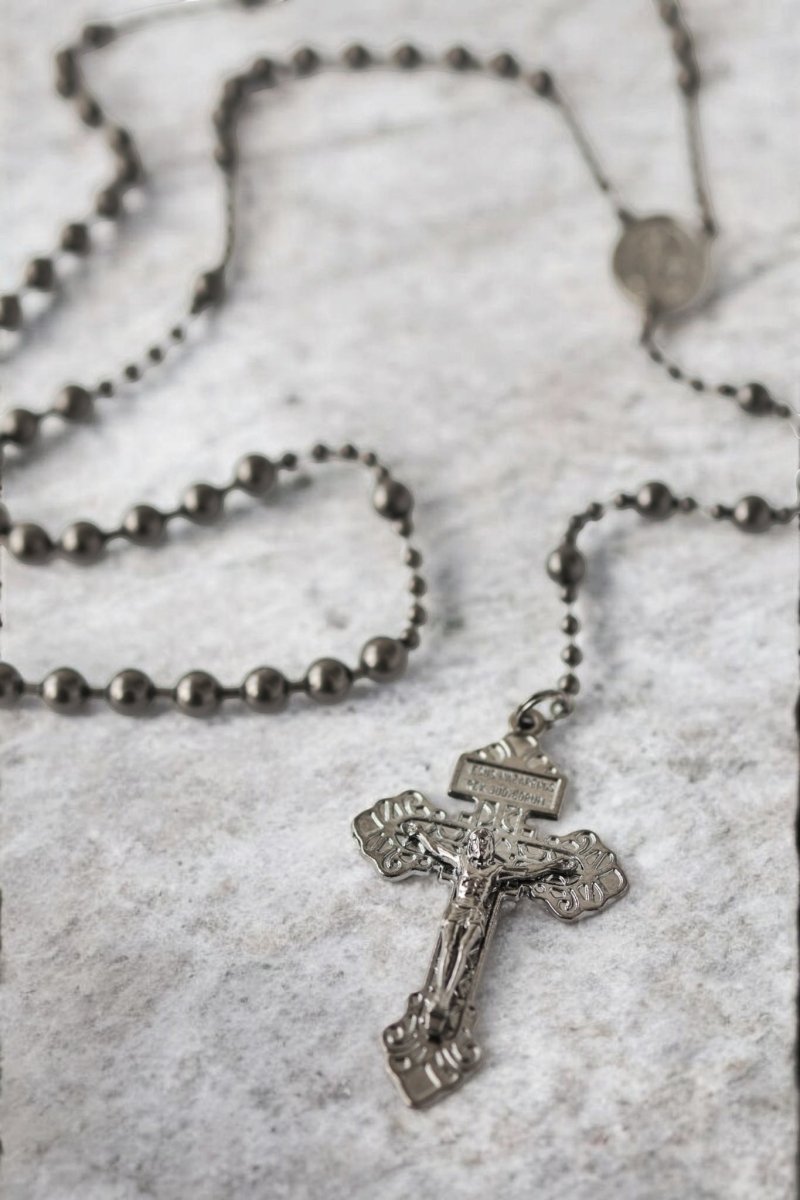 Combat Rosary - Soldiers Edition gun metal - MarcellusOnlineShop