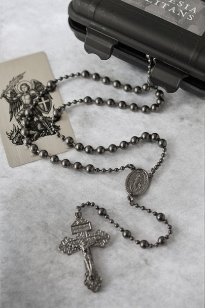 Combat Rosary - Soldiers Edition gun metal - MarcellusOnlineShop