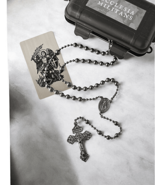 Combat Rosary - Soldiers Edition gun metal - MarcellusOnlineShop