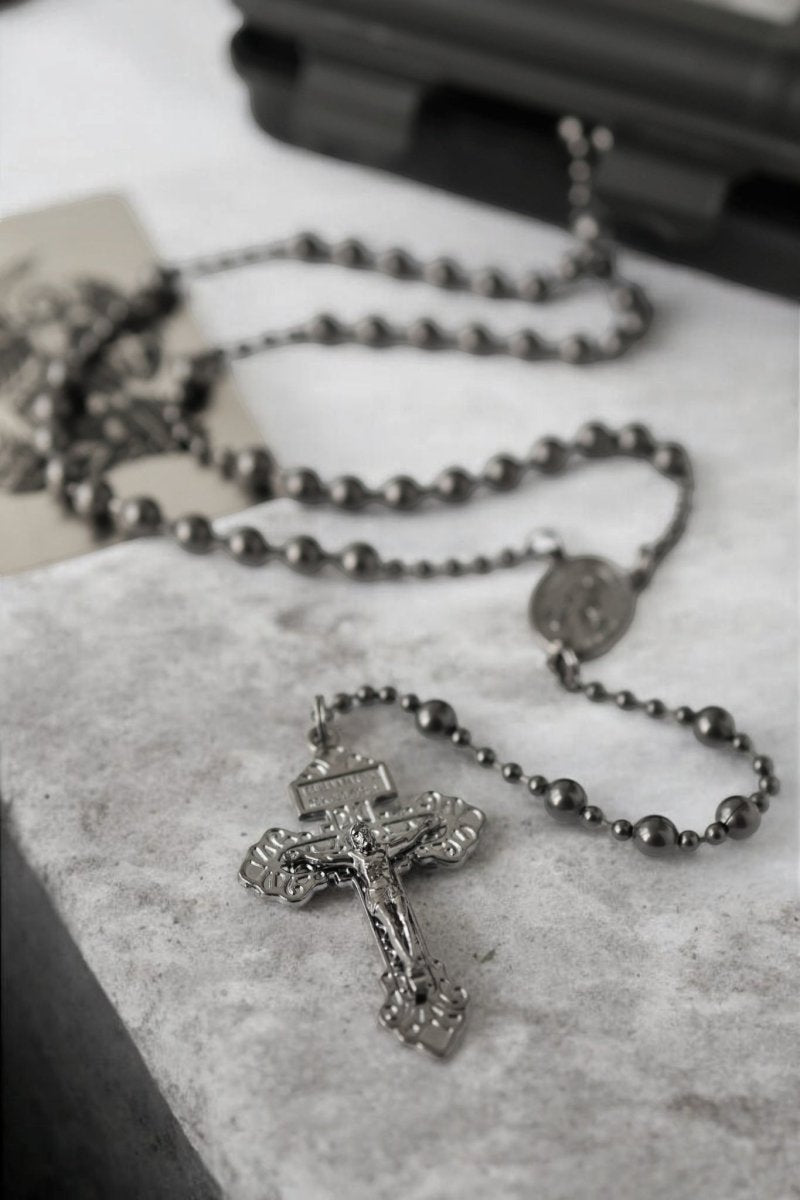 Combat Rosary - Soldiers Edition gun metal - MarcellusOnlineShop