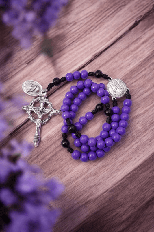 Fastenzeit Rosenkranz lila - MarcellusOnlineShop