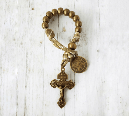 Fingerrosenkranz Paracord bronze/camouflage - MarcellusOnlineShop