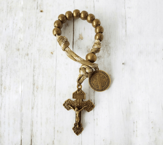 Fingerrosenkranz Paracord bronze/camouflage - MarcellusOnlineShop