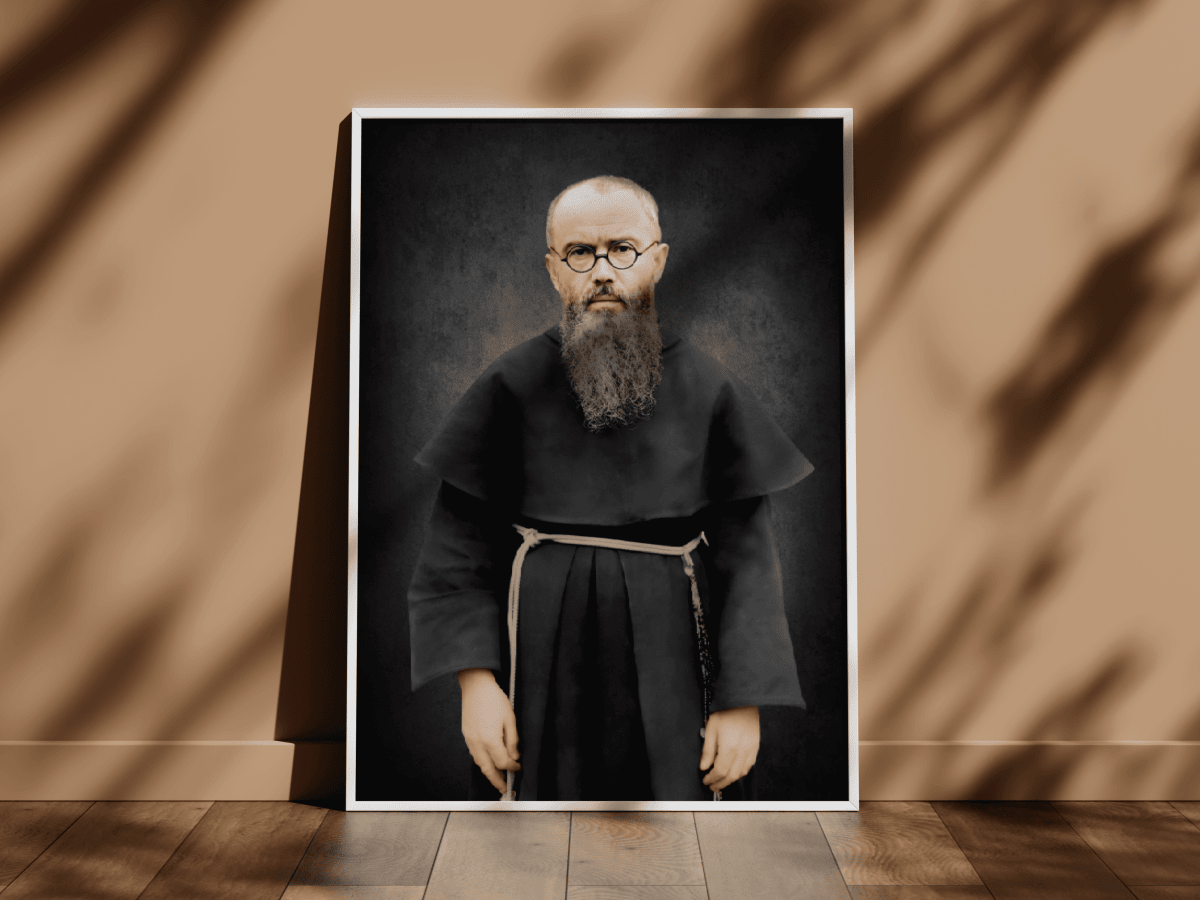 Hl. Maximilian Kolbe - Wandbild - MarcellusOnlineShop