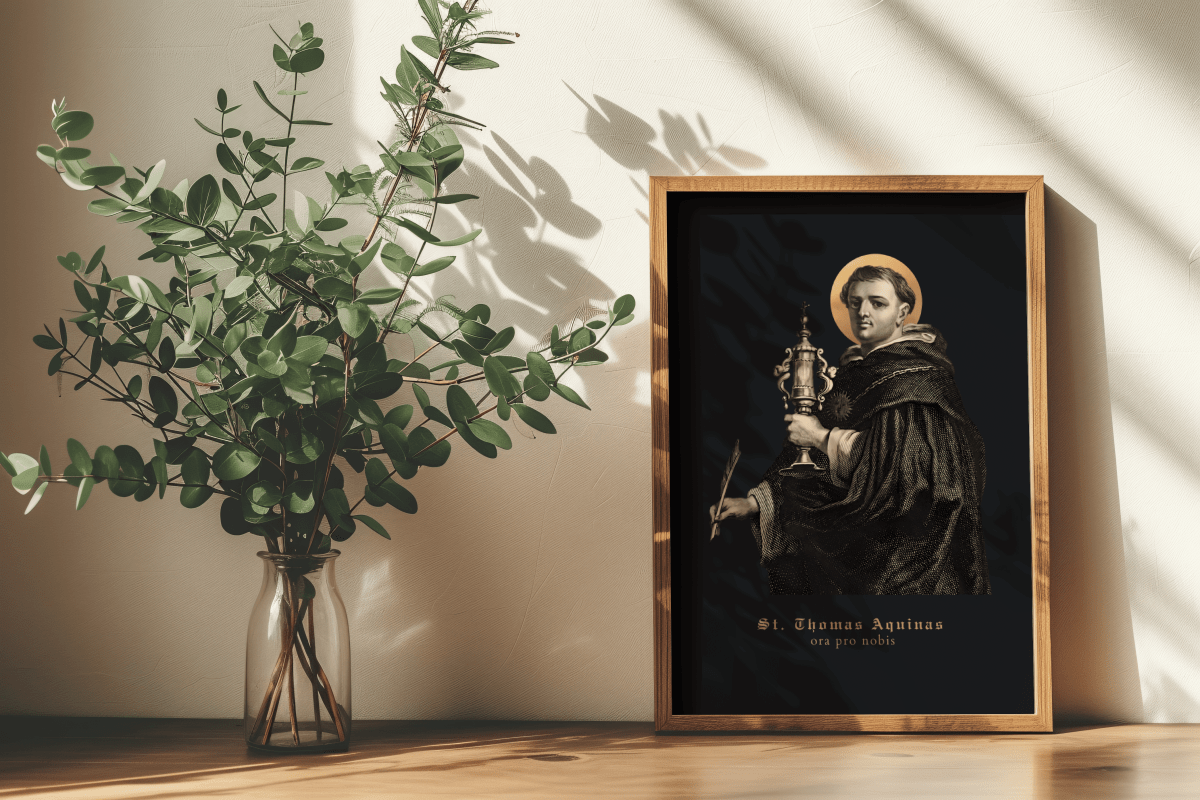 Hl. Thomas von Aquin - Wandbild - MarcellusOnlineShop
