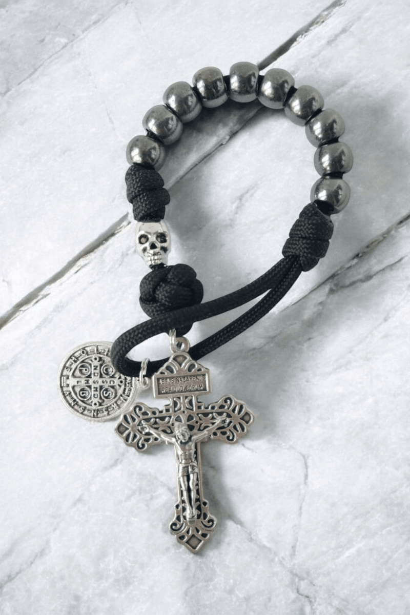 Memento Mori Fingerrosenkranz Paracord - MarcellusOnlineShop