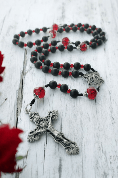 Regina caeli Rosenkranz rubinrot - MarcellusOnlineShop