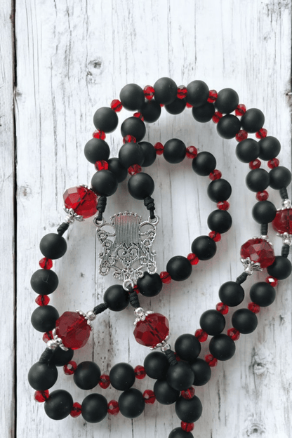 Regina caeli Rosenkranz rubinrot - MarcellusOnlineShop