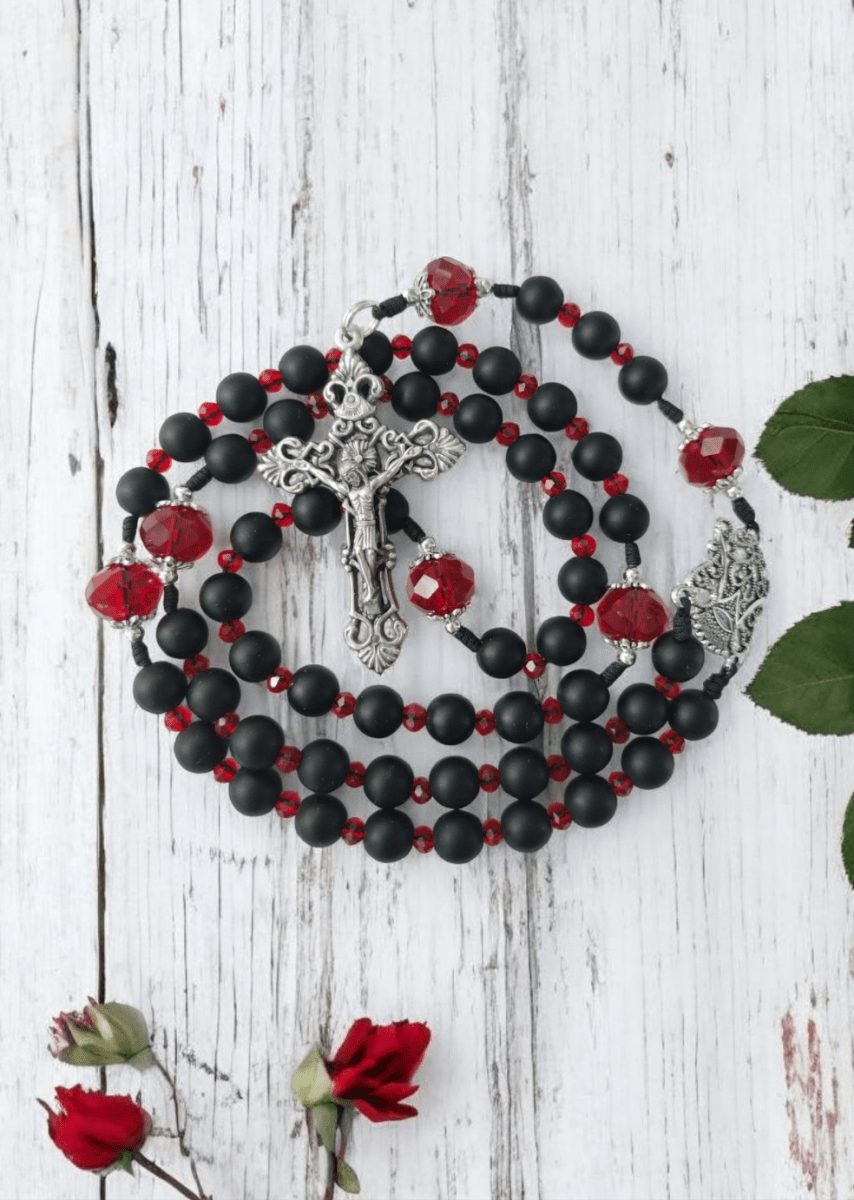 Regina caeli Rosenkranz rubinrot - MarcellusOnlineShop