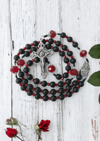 Regina caeli Rosenkranz rubinrot - MarcellusOnlineShop