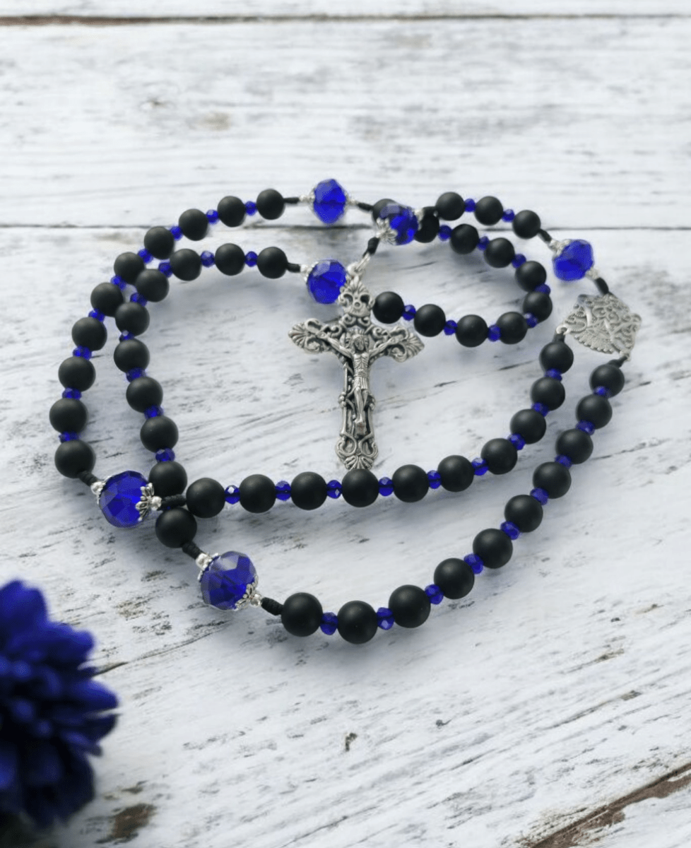 Regina caeli Rosenkranz - saphirblau - MarcellusOnlineShop