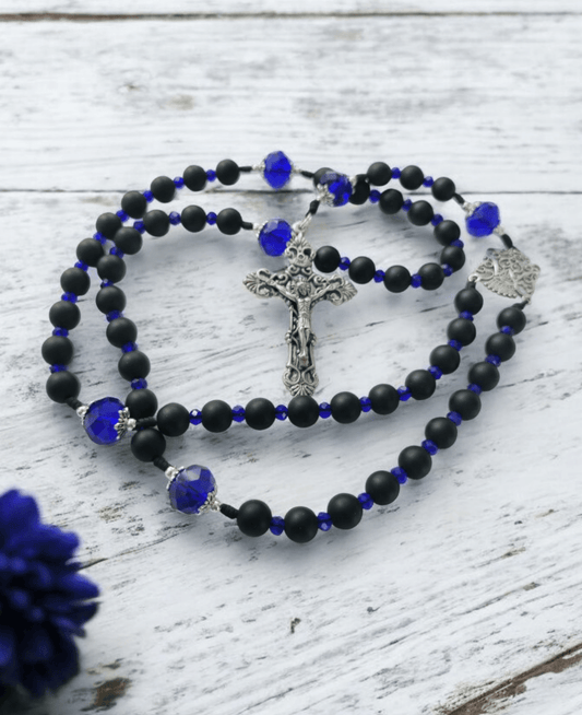 Regina caeli Rosenkranz - saphirblau - MarcellusOnlineShop