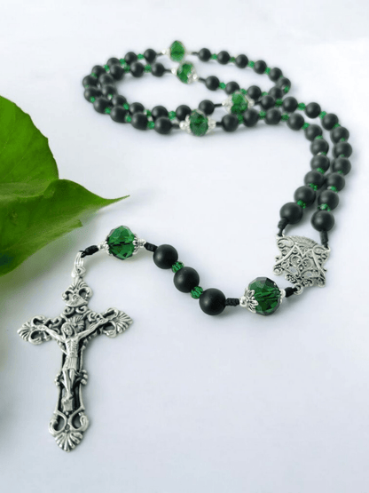 Regina caeli Rosenkranz smaragdgrün - MarcellusOnlineShop