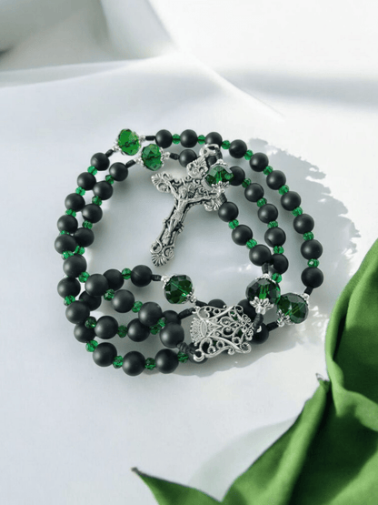Regina caeli Rosenkranz smaragdgrün - MarcellusOnlineShop