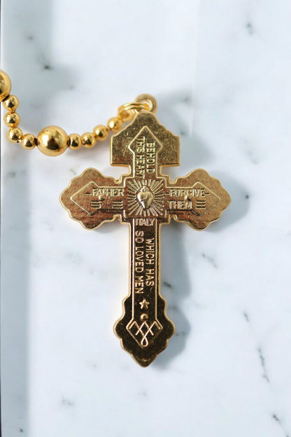 Combat Rosary Compact - golden warrior