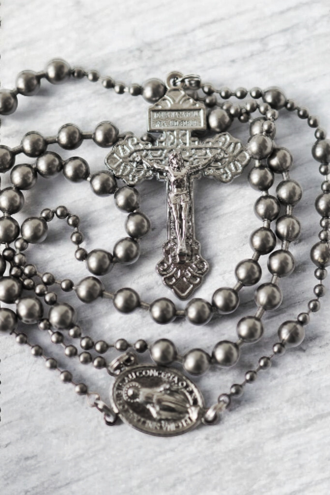 Combat Rosary - Soldiers Edition gun metal