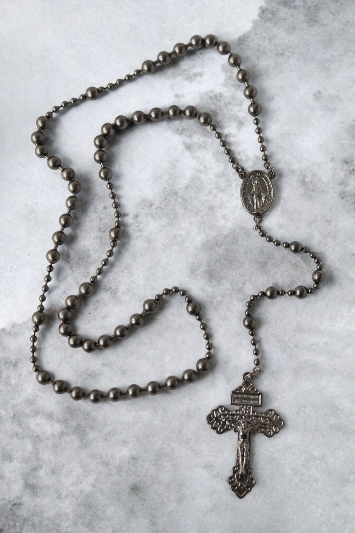 Combat Rosary - Soldiers Edition gun metal