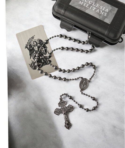 Combat Rosary - Soldiers Edition gun metal