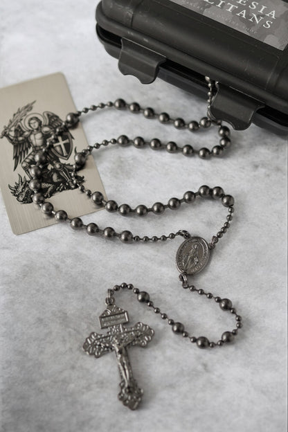 Combat Rosary - Soldiers Edition gun metal