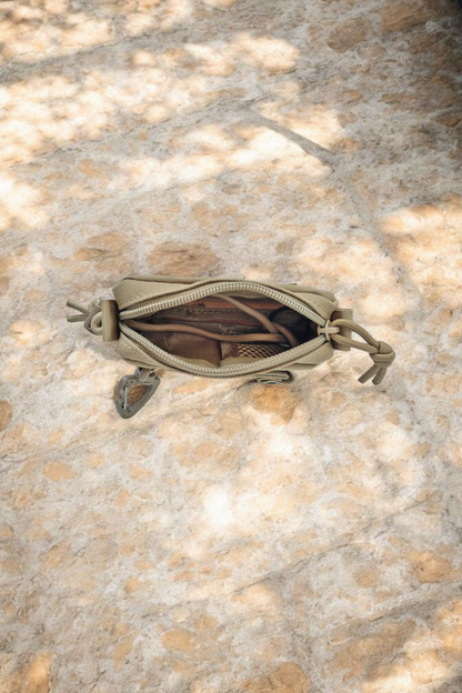 Tasche für Paracord-Rosenkranz sand