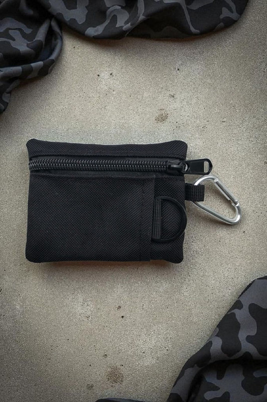 Robuste Rosenkranztasche Schwarz