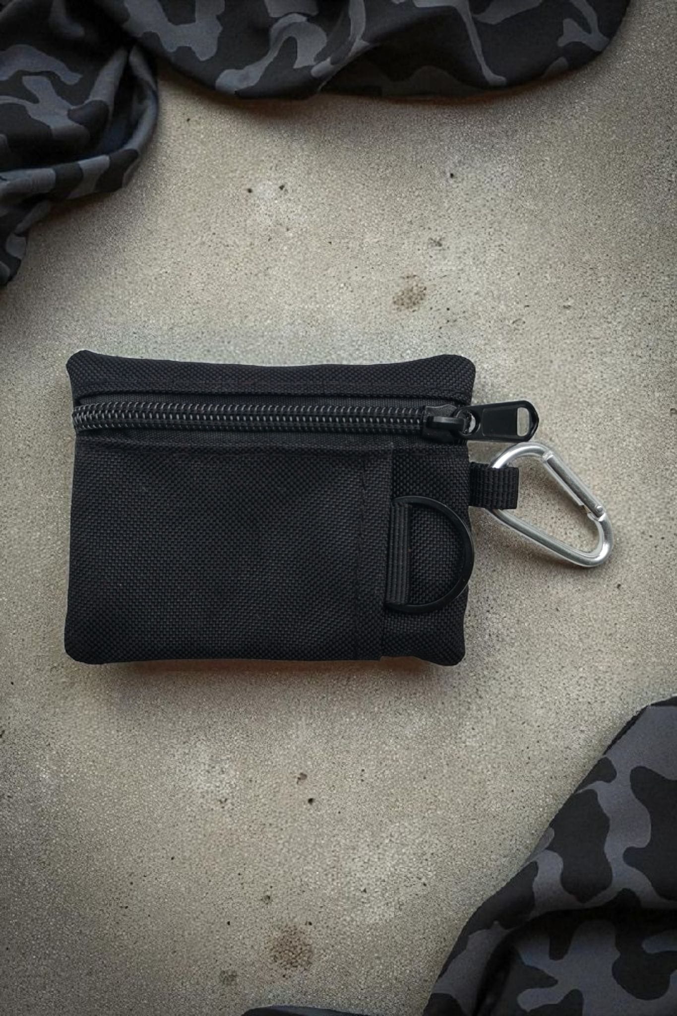 Robuste Rosenkranztasche Schwarz