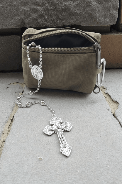 Robuste Rosenkranztasche Olivgrün - MarcellusOnlineShop