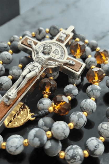 St. Benediktus Bernstein - Rosenkranz (Limited Edition) - MarcellusOnlineShop