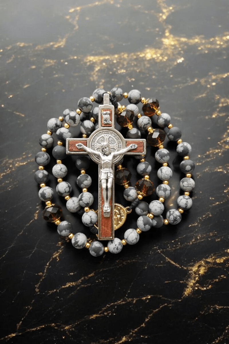 St. Benediktus Bernstein - Rosenkranz (Limited Edition) - MarcellusOnlineShop