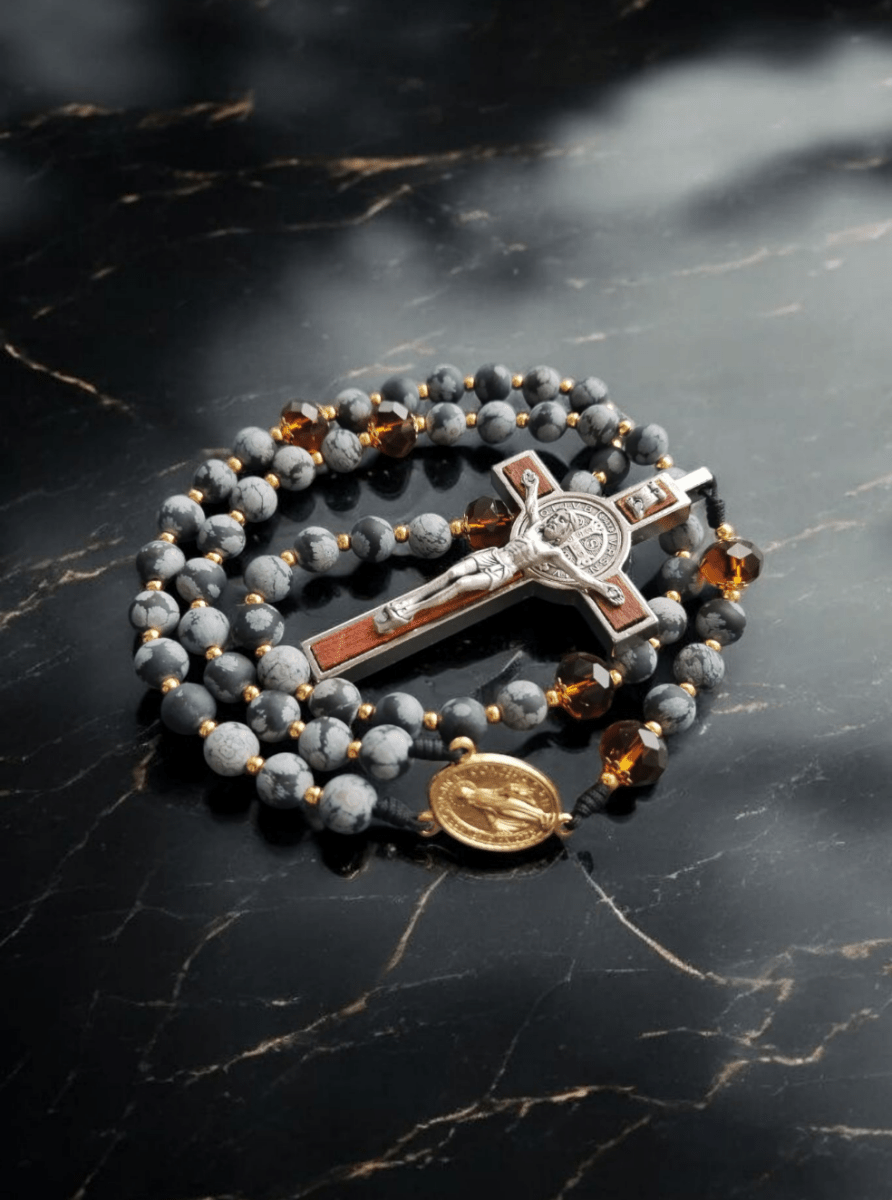 St. Benediktus Bernstein - Rosenkranz (Limited Edition) - MarcellusOnlineShop
