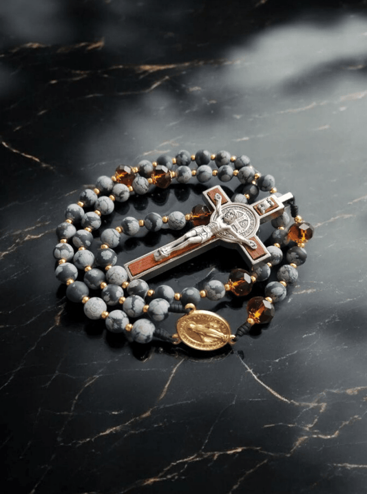 St. Benediktus Bernstein - Rosenkranz (Limited Edition) - MarcellusOnlineShop