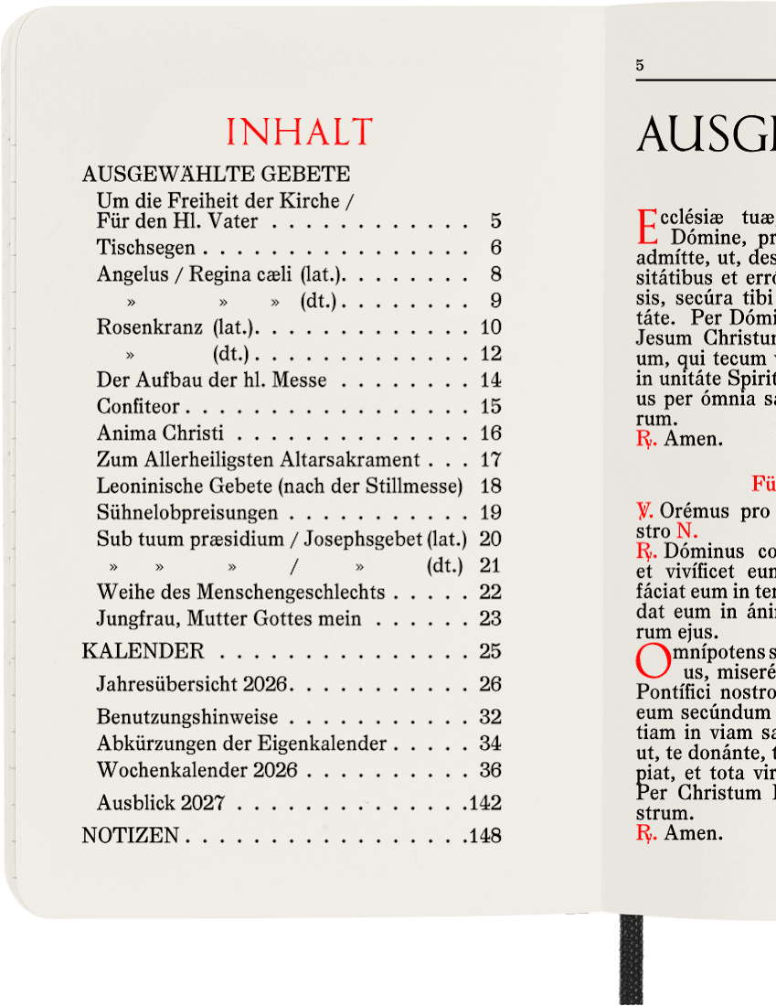 Taschenkalender 2026 - MarcellusOnlineShop